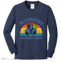 Blueberry Picking Crew Cute Family Blueberries Summer Fruit Kids Long Sleeve Shirt thumb 0