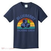 Blueberry Picking Crew Cute Family Blueberries Summer Fruit Kids T-Shirt thumb 0