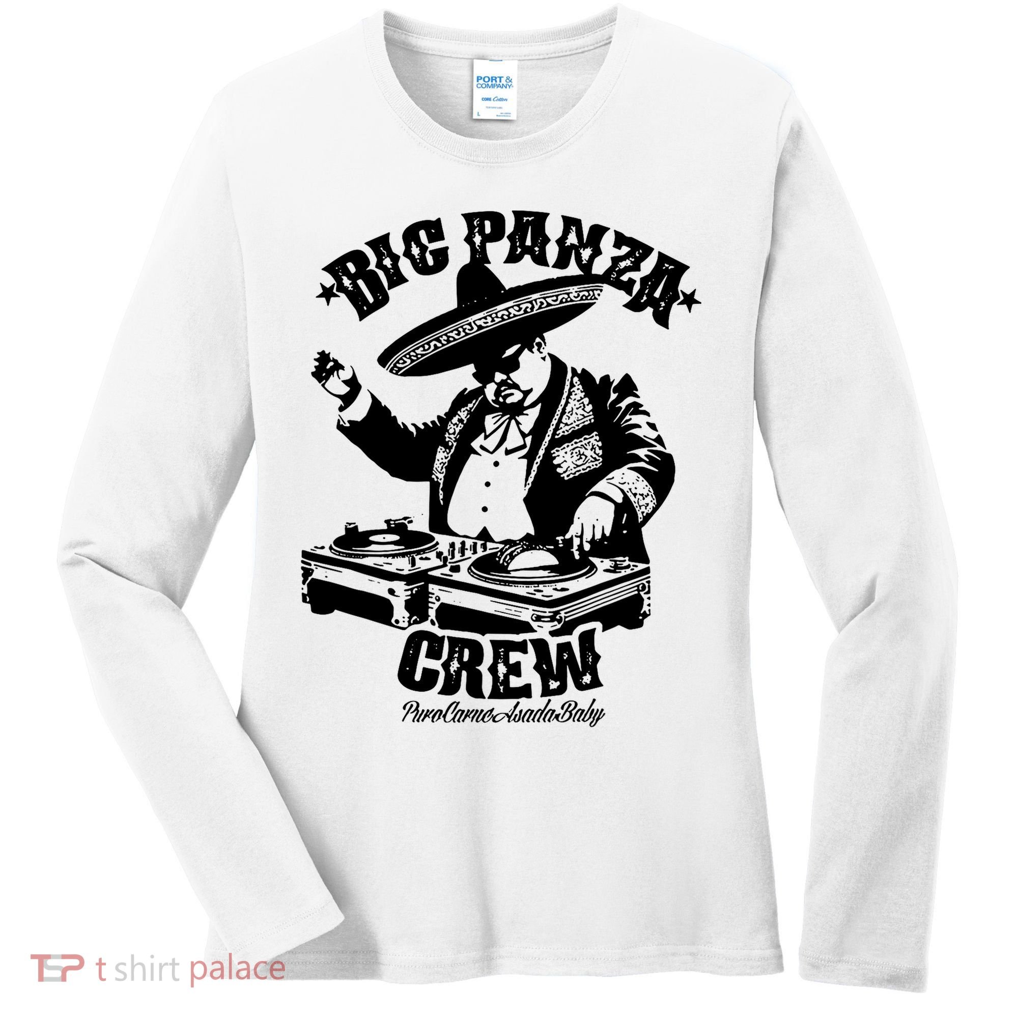 Big Panza Crew  Women's Long Sleeve Shirt