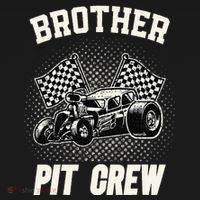 Brother Pit Crew Funny Race Car Birthday Party Racing Family Ornament thumb 1