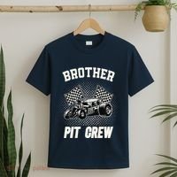 Brother Pit Crew Funny Race Car Birthday Party Racing Family T-Shirt thumb 2