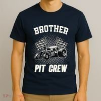 Brother Pit Crew Funny Race Car Birthday Party Racing Family T-Shirt thumb 3