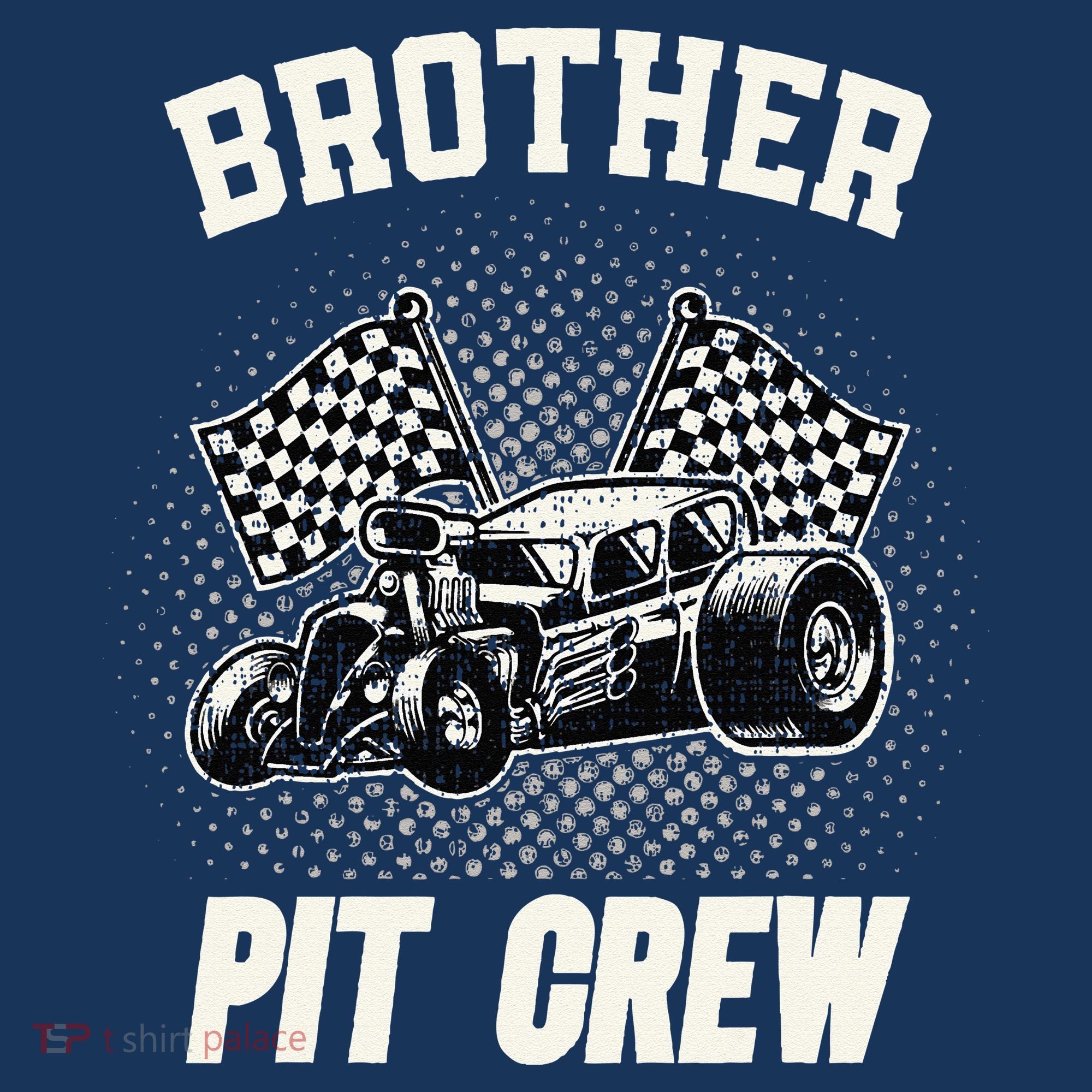 Brother Pit Crew Funny Race Car Birthday Party Racing Family Women's Tank Top