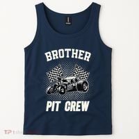 Brother Pit Crew Funny Race Car Birthday Party Racing Family Tank Top thumb 2