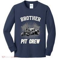 Brother Pit Crew Funny Race Car Birthday Party Racing Family Kids Long Sleeve Shirt thumb 0