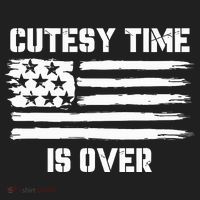 Bold Patriotic Cutesy Time Is Over Women's Sweatshirt thumb 2
