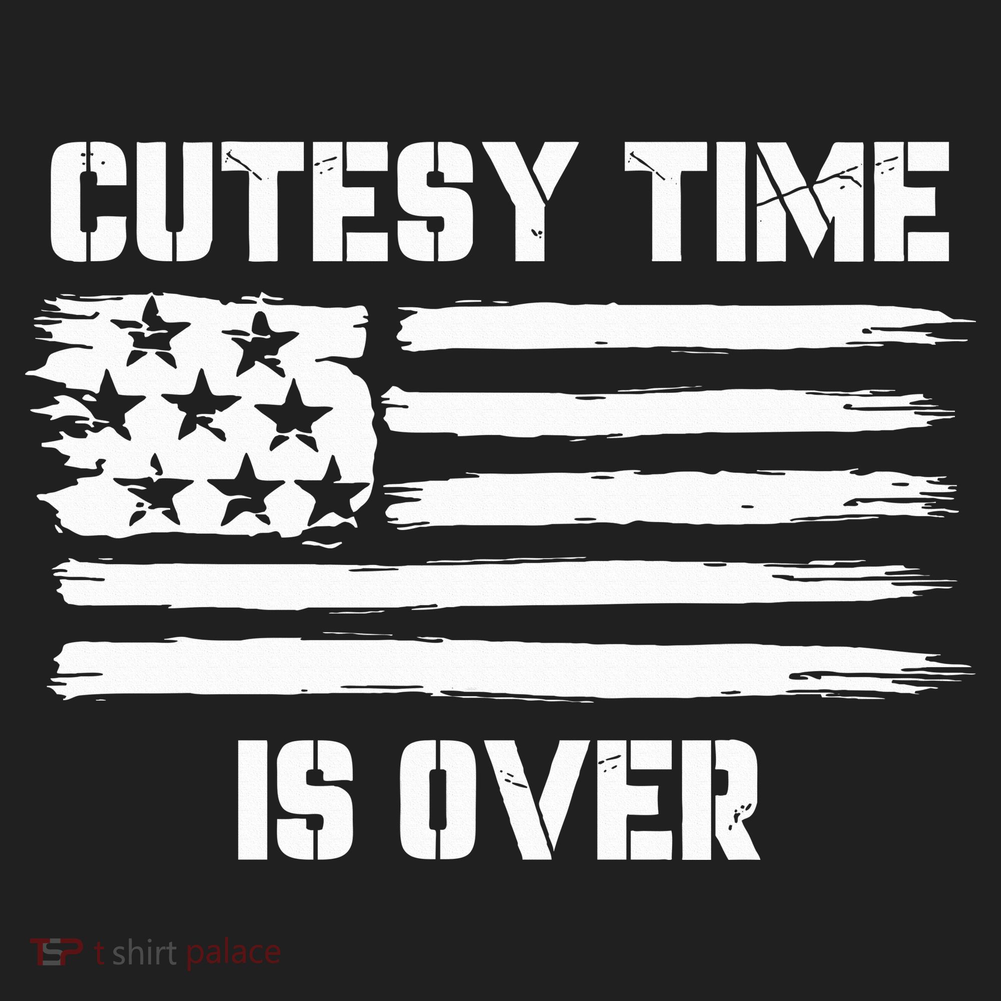Bold Patriotic Cutesy Time Is Over Women's Sweatshirt