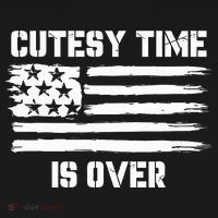 Bold Patriotic Cutesy Time Is Over Pajama Set thumb 2