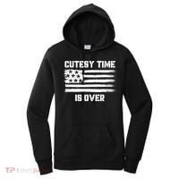 Bold Patriotic Cutesy Time Is Over Women's Hoodie thumb 0