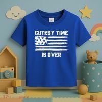 Bold Patriotic Cutesy Time Is Over Toddler T-Shirt thumb 3