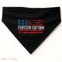 Boating Pontoon Captain Pontoon Boat USA-Made Doggie Bandana thumb 0