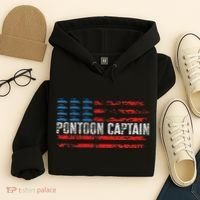 Boating Pontoon Captain Pontoon Boat Hoodie thumb 4