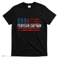 Boating Pontoon Captain Pontoon Boat T-Shirt thumb 0