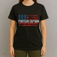 Boating Pontoon Captain Pontoon Boat T-Shirt thumb 4
