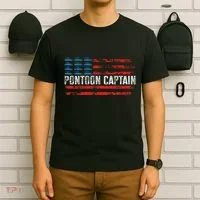 Boating Pontoon Captain Pontoon Boat T-Shirt thumb 6