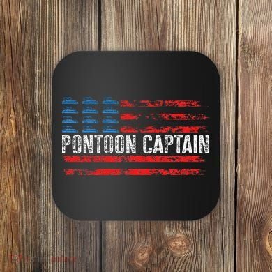 Boating Pontoon Captain Pontoon Boat Coaster