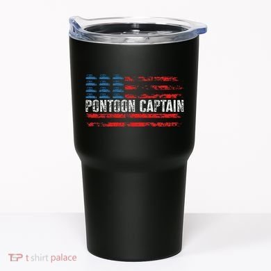 Boating Pontoon Captain Pontoon Boat Tumbler