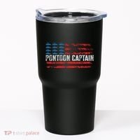 Boating Pontoon Captain Pontoon Boat Tumbler thumb 0