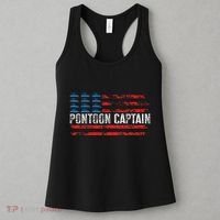 Boating Pontoon Captain Pontoon Boat Women's Tank Top thumb 3