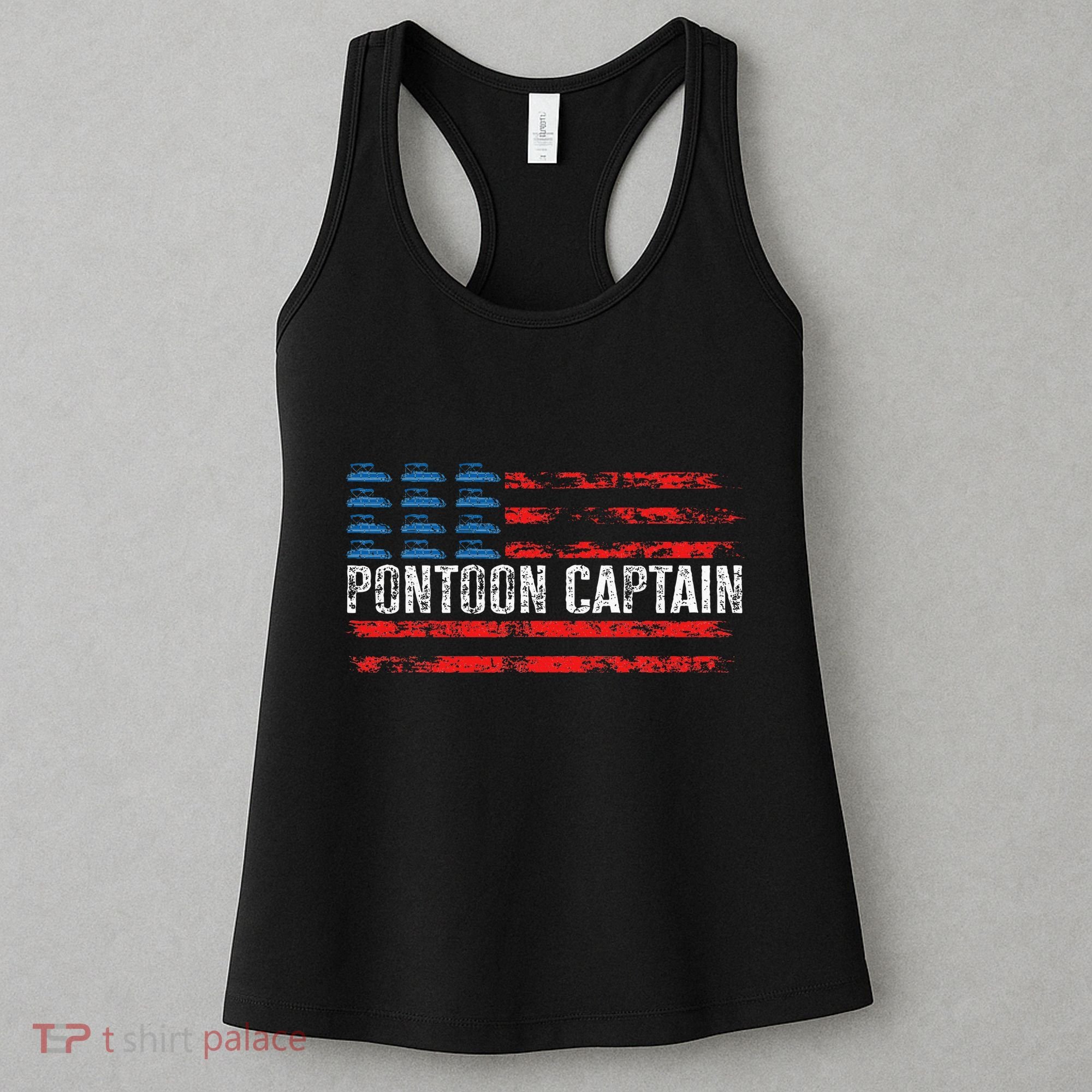 Boating Pontoon Captain Pontoon Boat Women's Tank Top