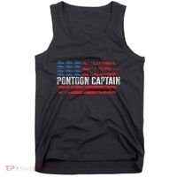 Boating Pontoon Captain Pontoon Boat Tank Top thumb 0