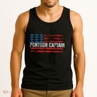 Boating Pontoon Captain Pontoon Boat Tank Top thumb 3