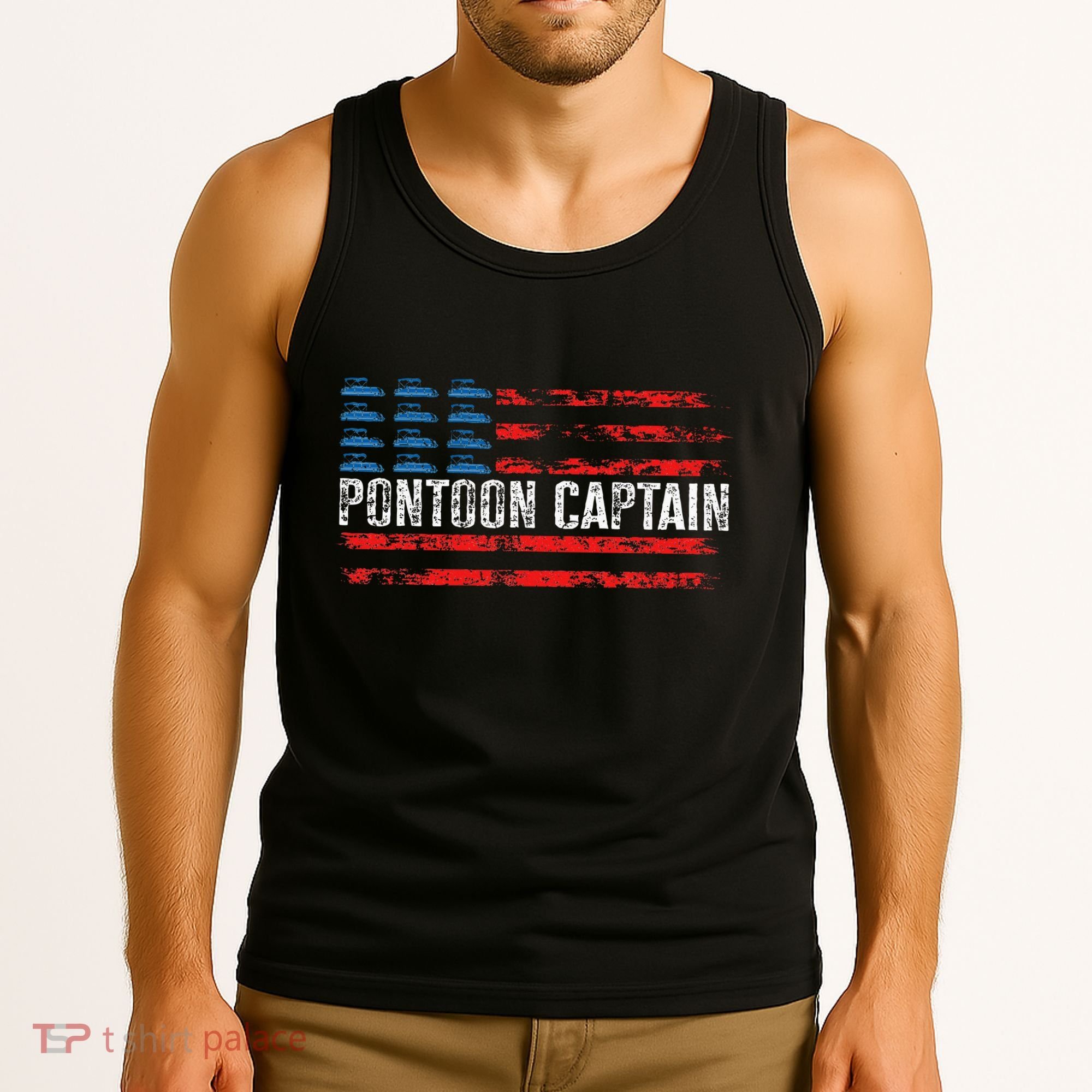 Boating Pontoon Captain Pontoon Boat Tank Top