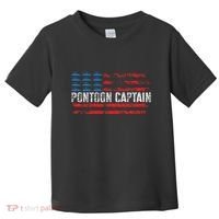 Boating Pontoon Captain Pontoon Boat Toddler T-Shirt thumb 0