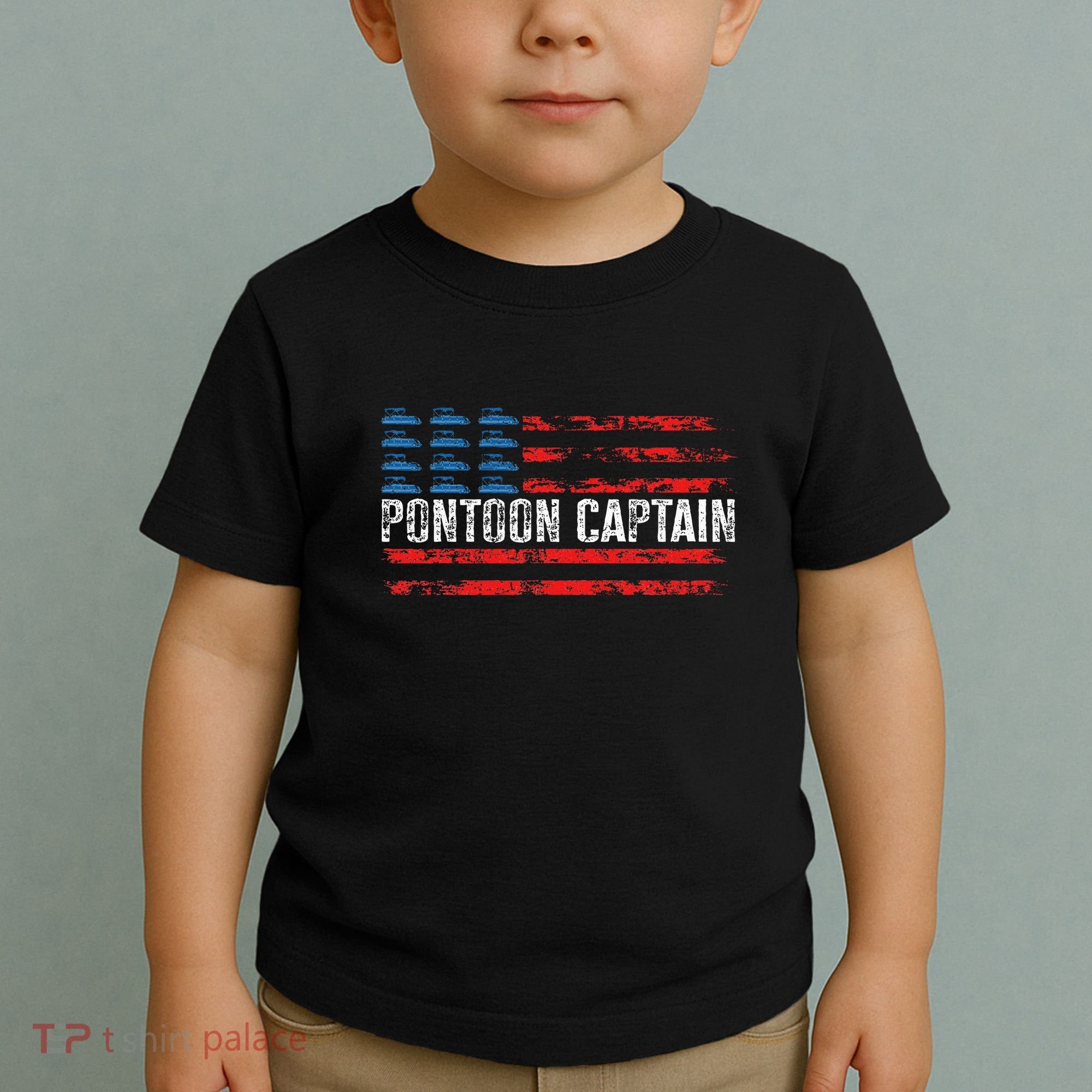 Boating Pontoon Captain Pontoon Boat Toddler T-Shirt