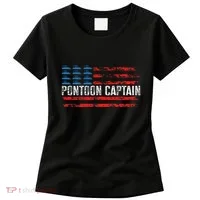Boating Pontoon Captain Pontoon Boat Women's T-Shirt thumb 0