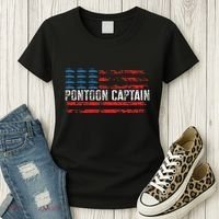 Boating Pontoon Captain Pontoon Boat Women's T-Shirt thumb 3