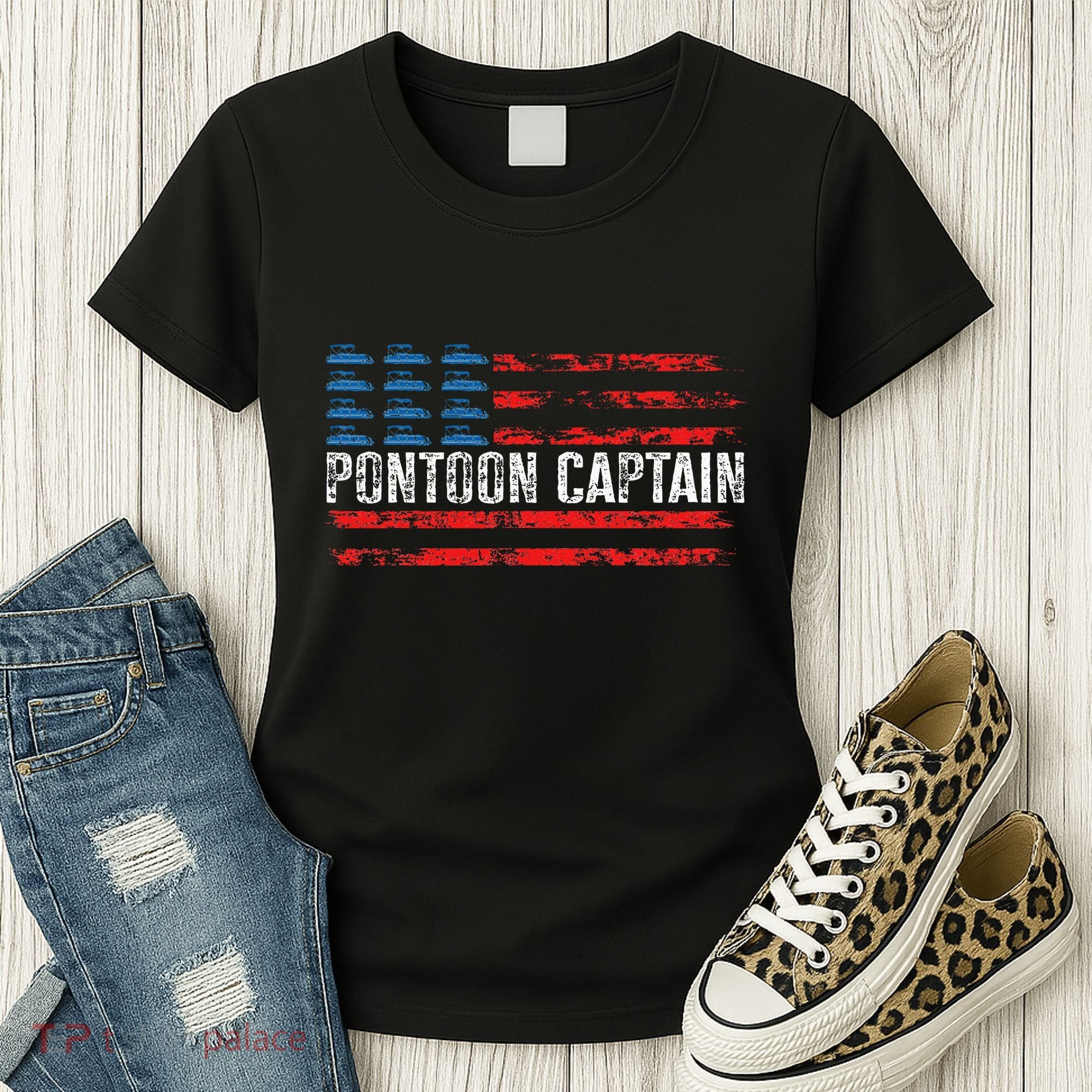 Boating Pontoon Captain Pontoon Boat Women's T-Shirt