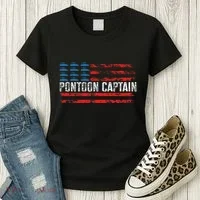 Boating Pontoon Captain Pontoon Boat Women's T-Shirt thumb 3