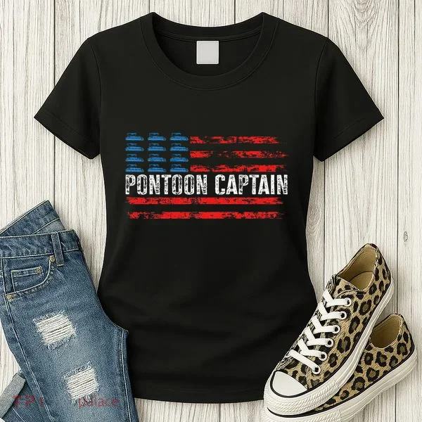 Boating Pontoon Captain Pontoon Boat Women's T-Shirt