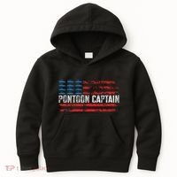 Boating Pontoon Captain Pontoon Boat Kids Hoodie thumb 0