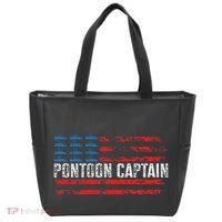 Boating Pontoon Captain Pontoon Boat Tote Bag thumb 0