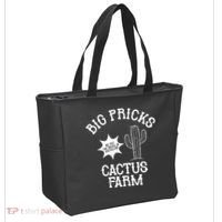 Big Pricks Cactus Farm Funny Tote Bag thumb 2