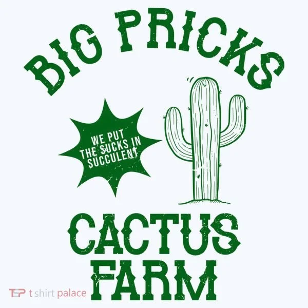 Big Pricks Cactus Farm Funny Doggie Tank