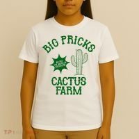 Big Pricks Cactus Farm Funny T-Shirt thumb 4