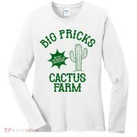 Big Pricks Cactus Farm Funny Women's Long Sleeve Shirt thumb 0