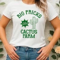 Big Pricks Cactus Farm Funny Women's T-Shirt thumb 2