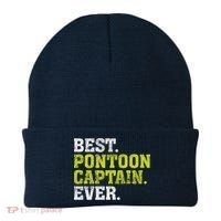 Best Pontoon Captain Ever | Pontoon Boat Beanie thumb 0