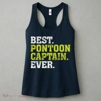 Best Pontoon Captain Ever | Pontoon Boat Women's Tank Top thumb 3