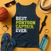 Best Pontoon Captain Ever | Pontoon Boat Tank Top thumb 4