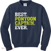 Best Pontoon Captain Ever | Pontoon Boat Kids Sweatshirt thumb 0