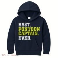 Best Pontoon Captain Ever | Pontoon Boat Kids Hoodie thumb 0