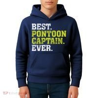 Best Pontoon Captain Ever | Pontoon Boat Kids Hoodie thumb 4