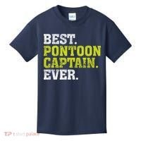 Best Pontoon Captain Ever | Pontoon Boat Kids T-Shirt thumb 0