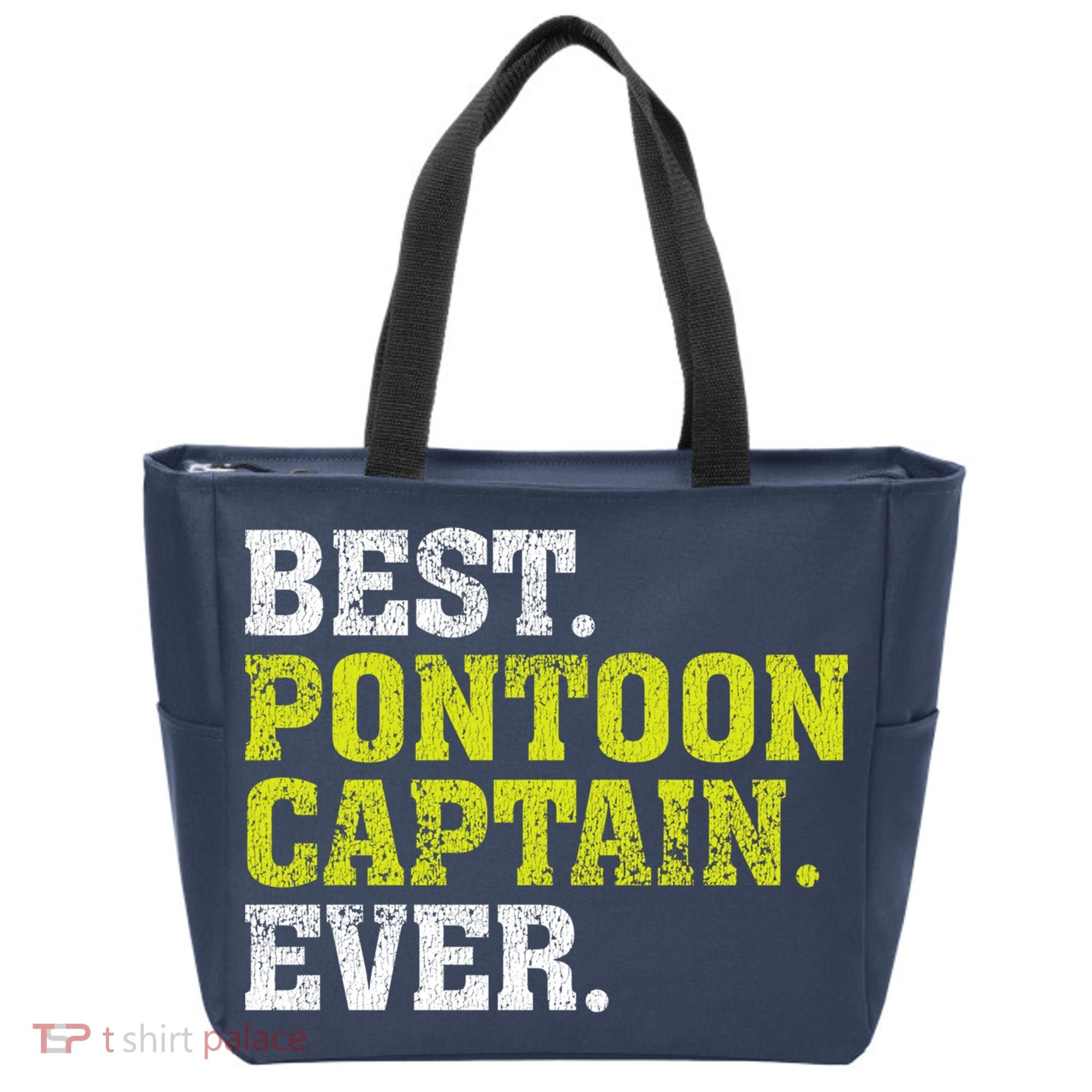 Best Pontoon Captain Ever | Pontoon Boat Tote Bag