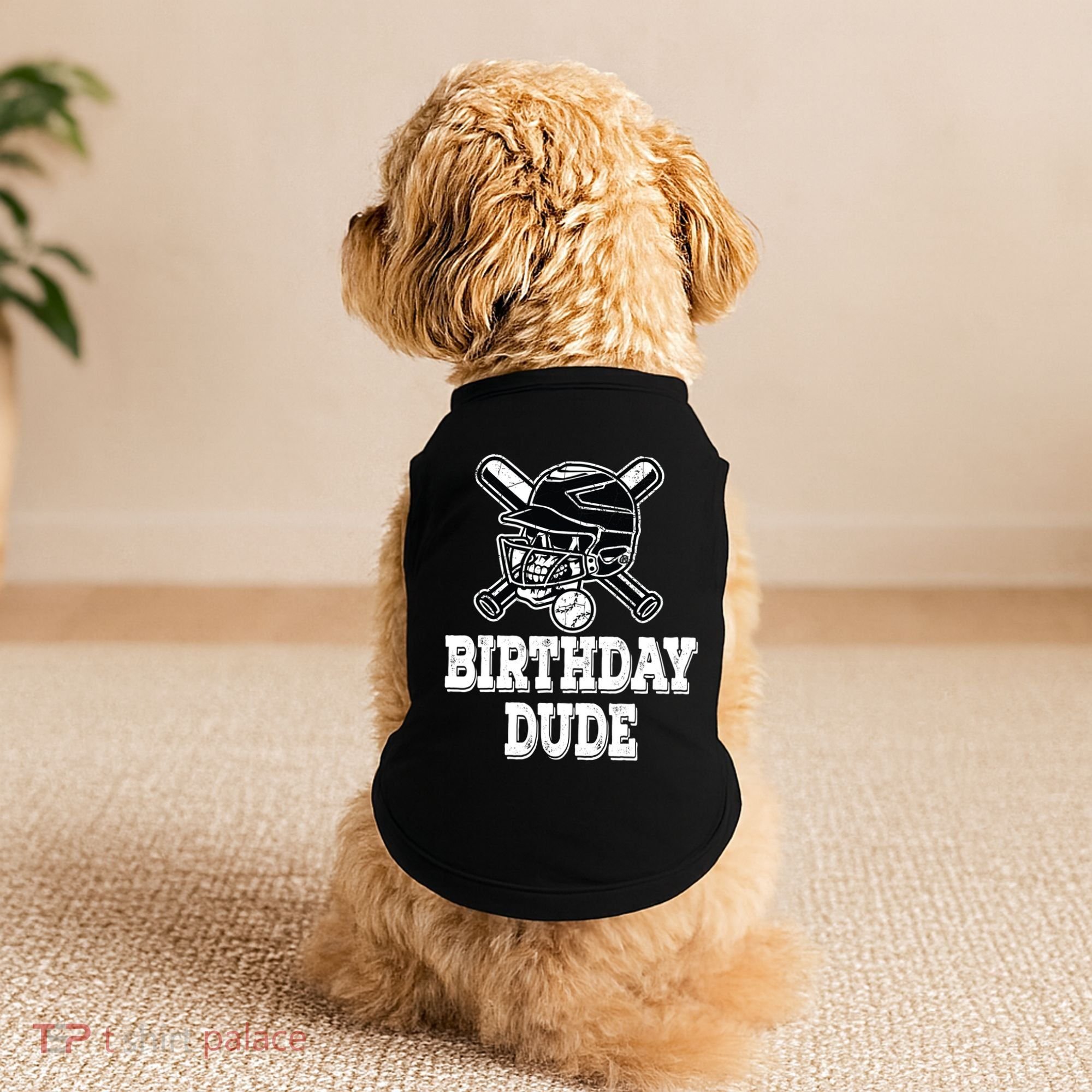 Baseball Pitcher Catcher Helmet Birthday Funny Gift Cool Gift Doggie Tank